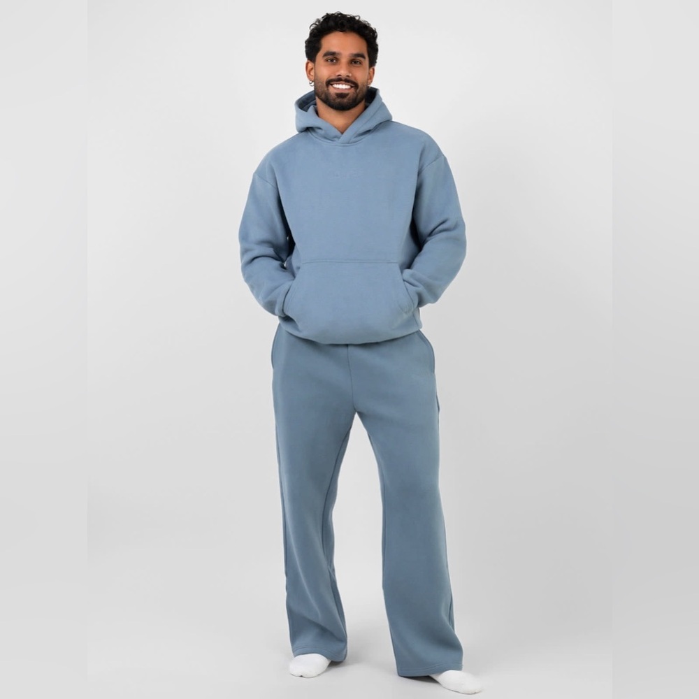 Comfrt Signature Straight Leg Sweatpants Sky Blue Size 3X Athleisure Plus Size - Picture 4 of 9